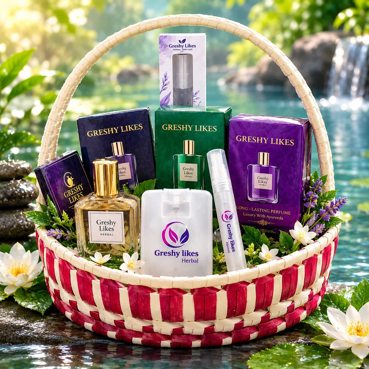 A selection of Greshy Likes Herbal products